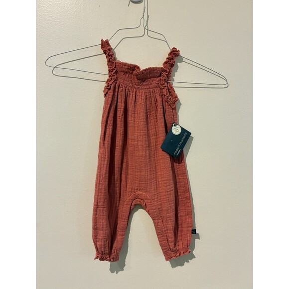 **3 for $20** NWT Modern Moments Dark Pink Jumpsuit - 3-6M - Picture 1 of 3